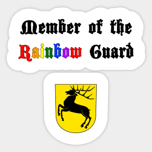 Member of the rainbow guard Sticker